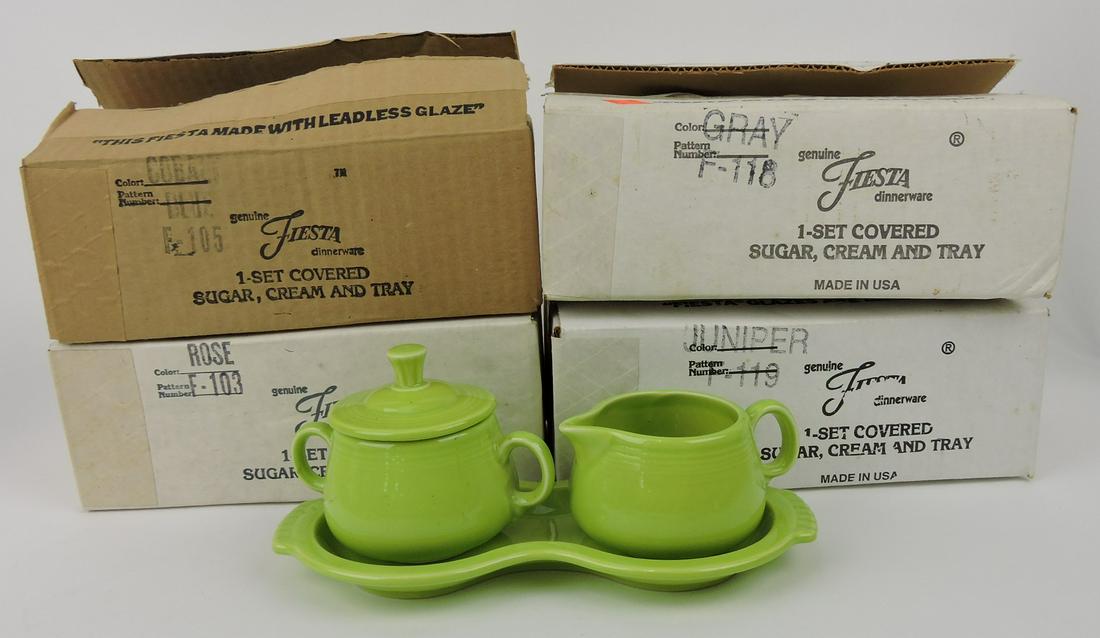 Fiesta Post 86 lot of 5 cream, sugar, and (1 of 1)