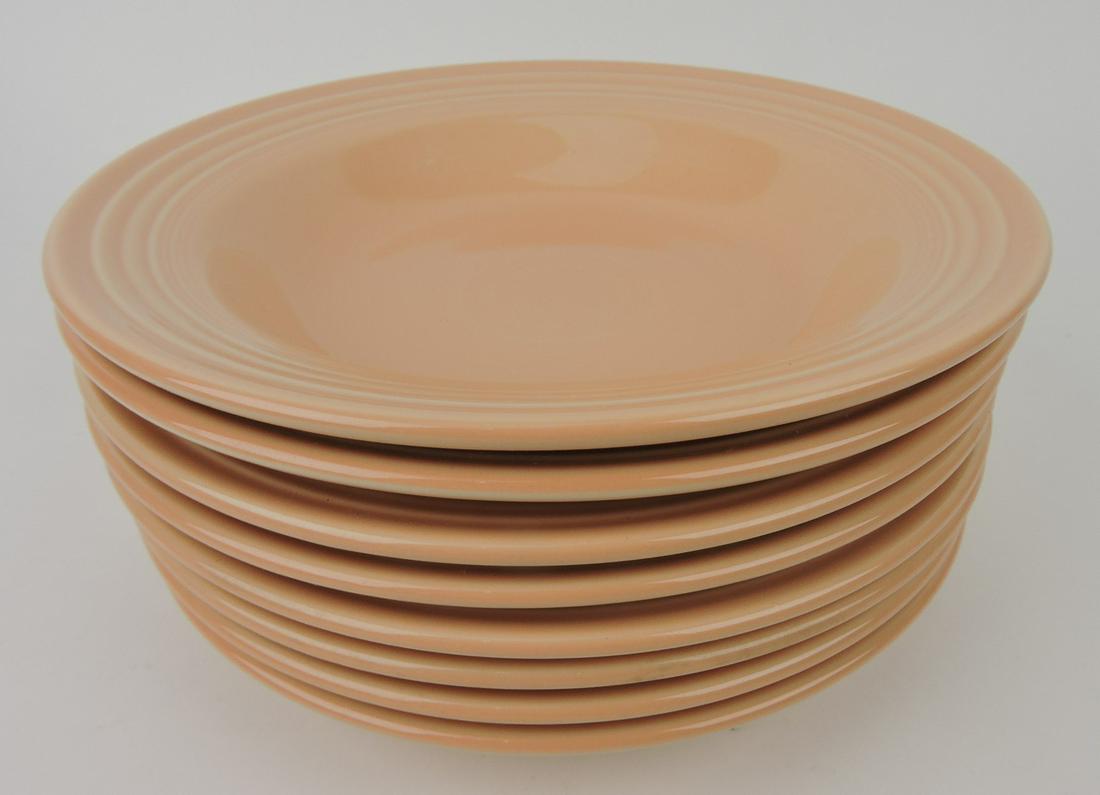 Fiesta Post 86 lot of 8 apricot deep (1 of 1)