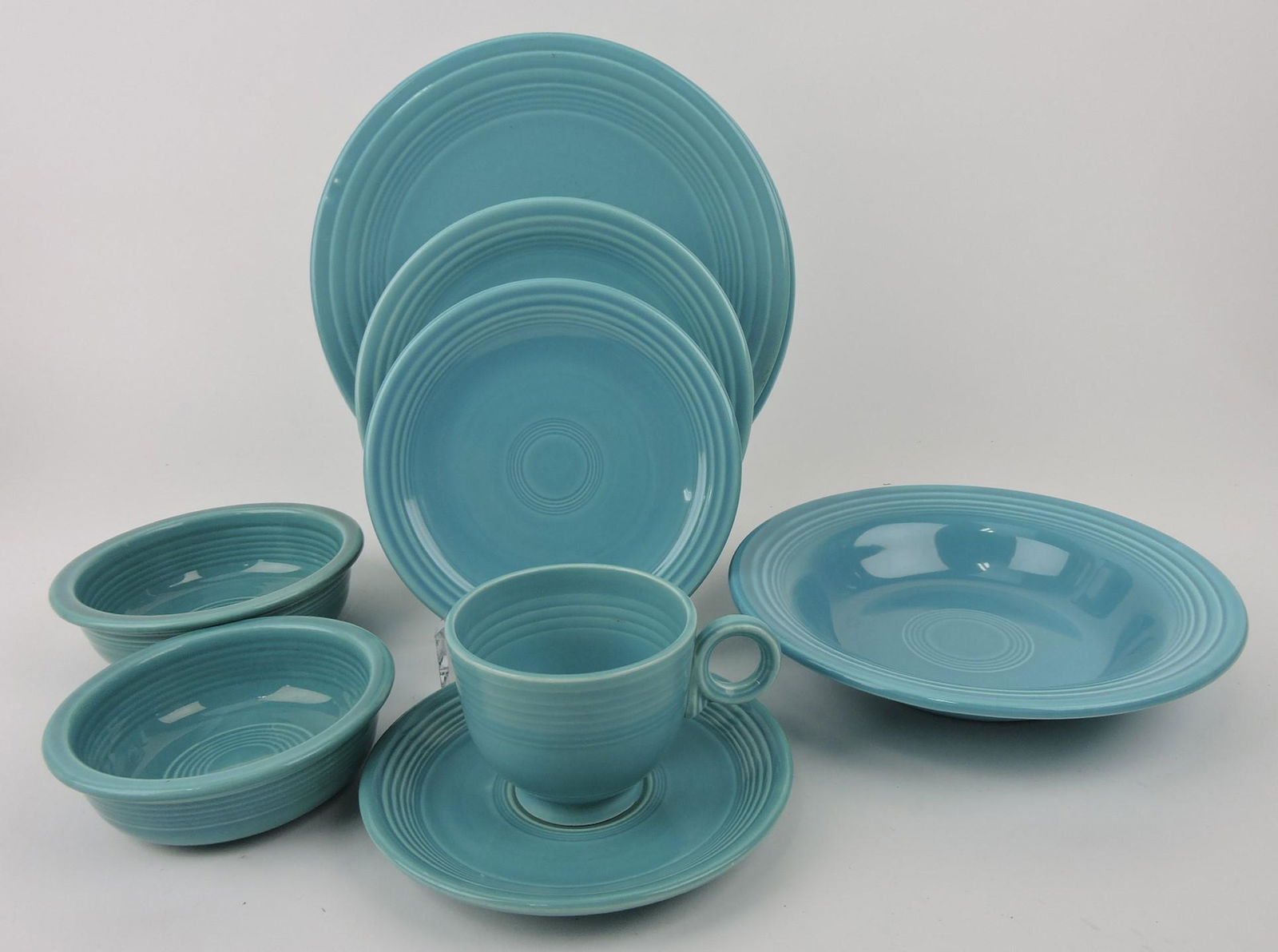 Fiesta turquoise 9 piece place setting (1 of 1)