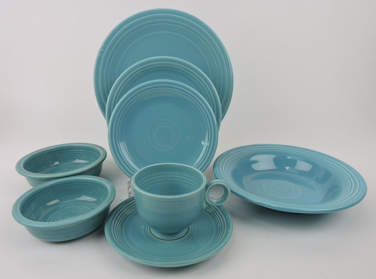Fiesta turquoise 9 piece place setting (1 of 1)