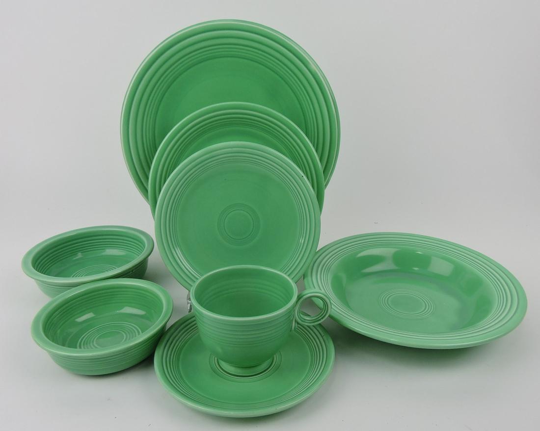 Fiesta green 9 piece place setting (1 of 1)