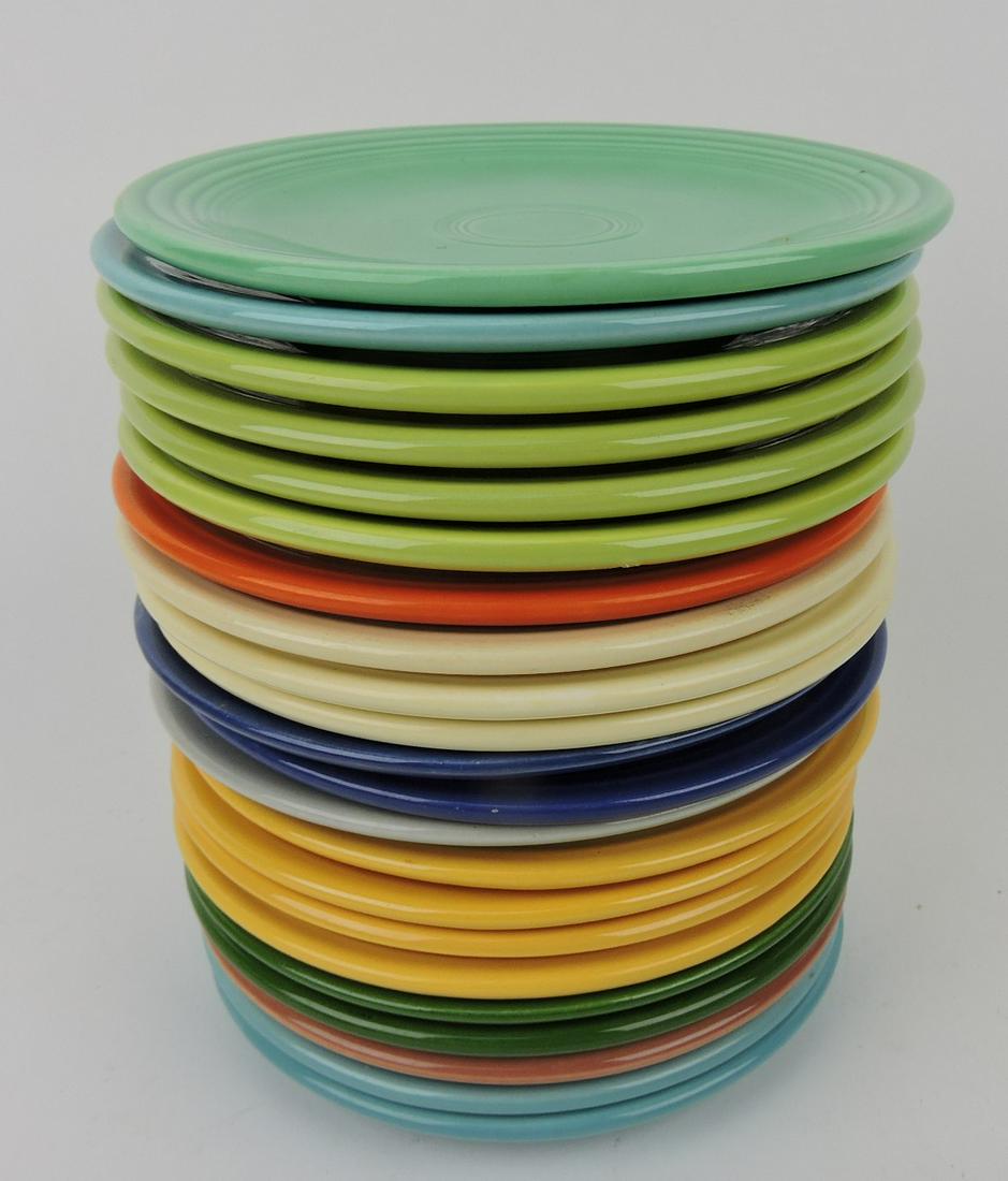Fiesta 6" plate group, 22 mixed (1 of 1)