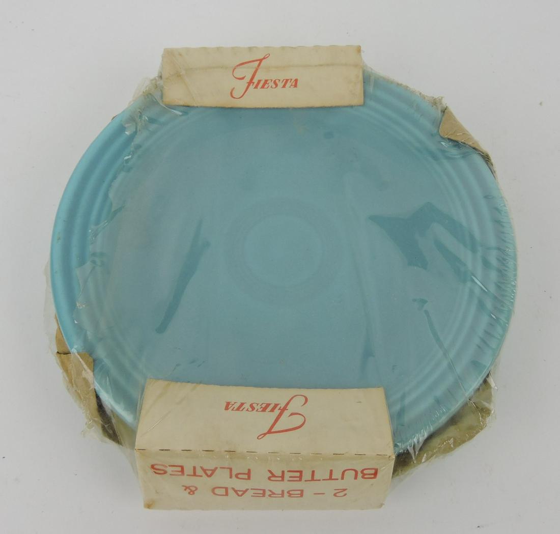Fiesta pair of 6" turquoise plates in: original package