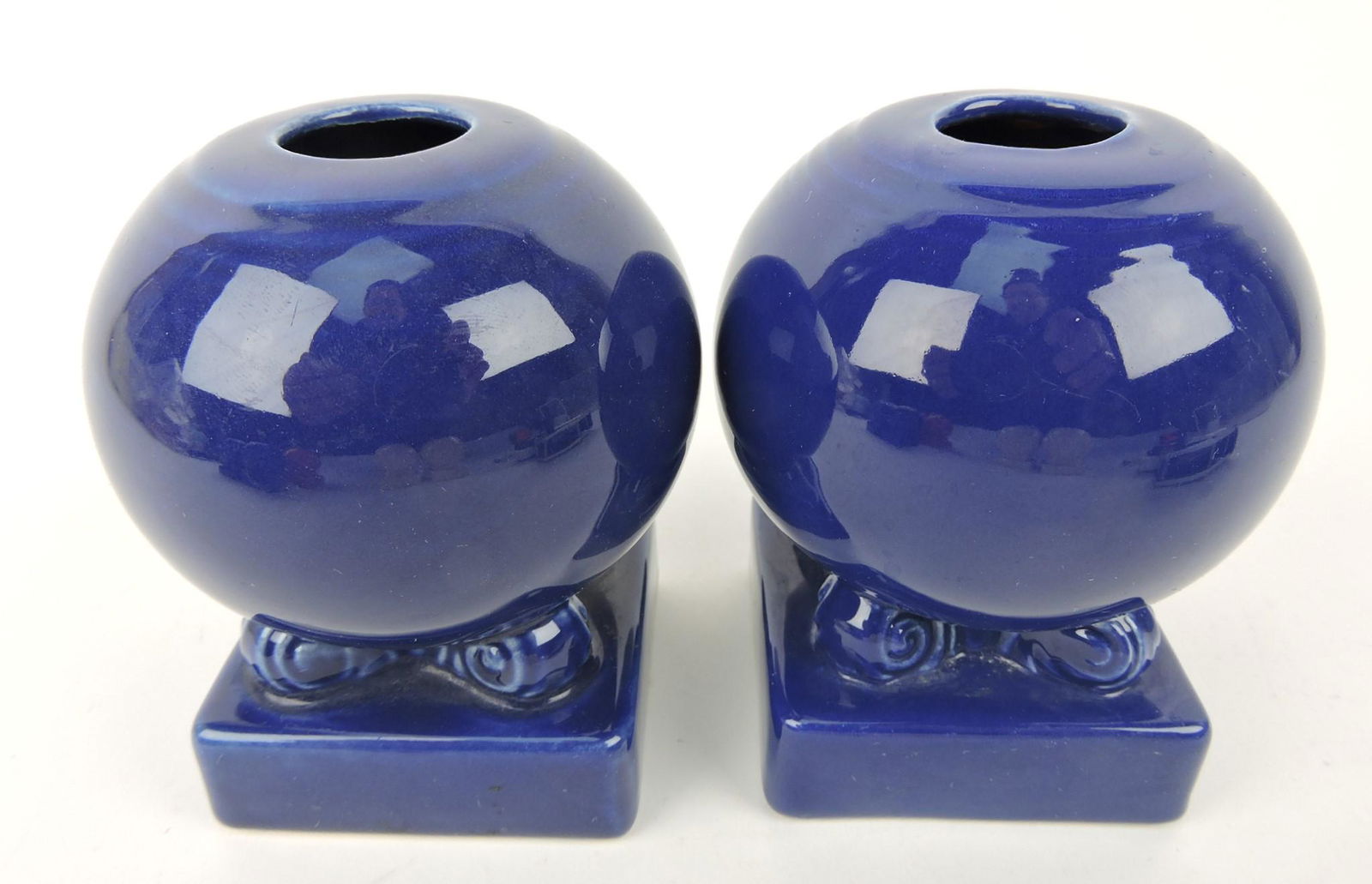 Fiesta bulb pair candle holders, cobalt (1 of 1)