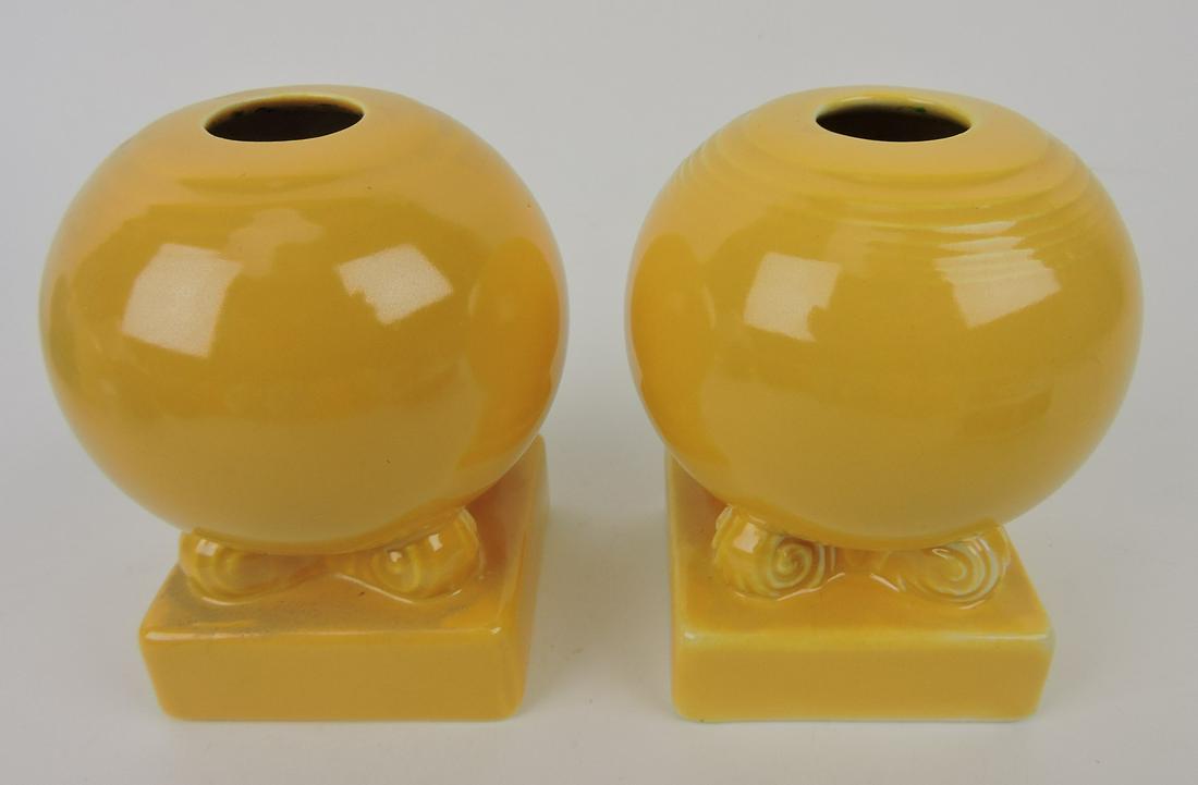 Fiesta bulb pair candle holders, yellow (1 of 1)
