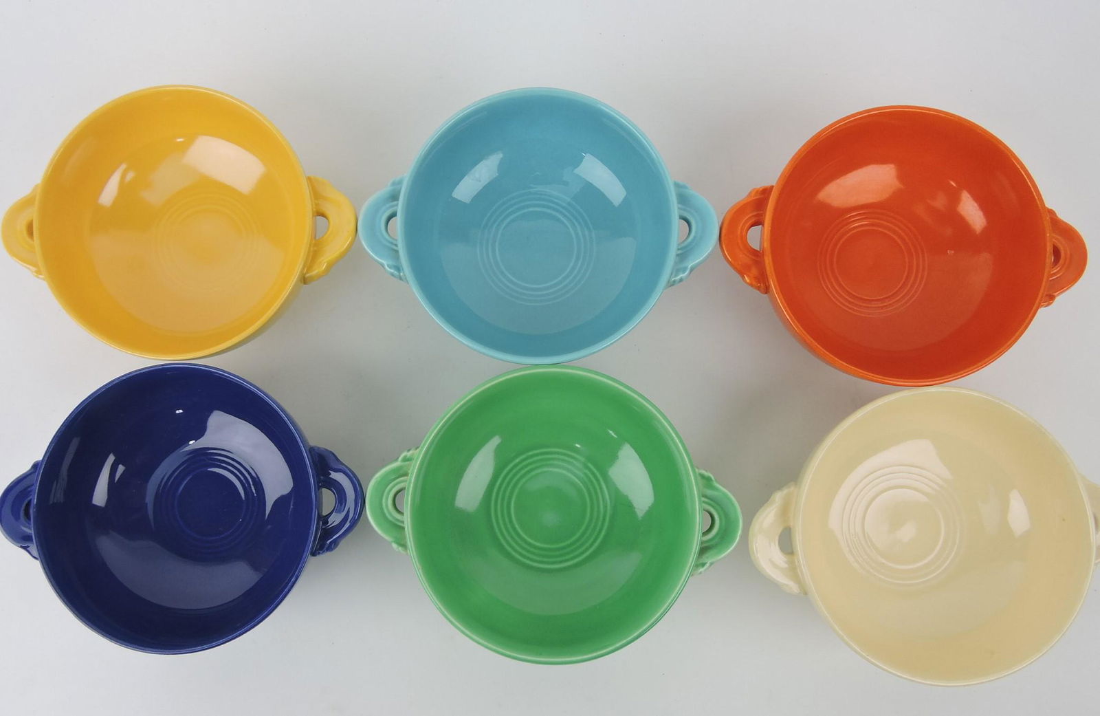 Fiesta cream soup group, all 6 original (1 of 1)