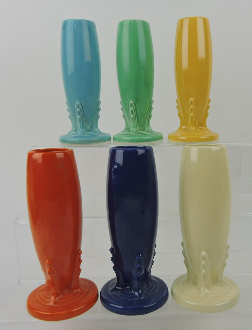 Fiesta bud vase group, all 6 original colors, (1 of 1)
