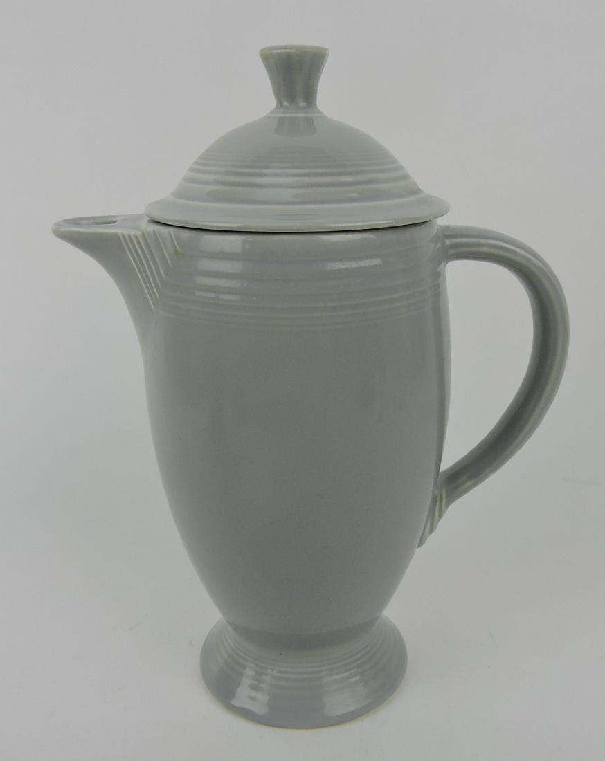 Fiesta coffee pot, gray, lid repair (1 of 1)