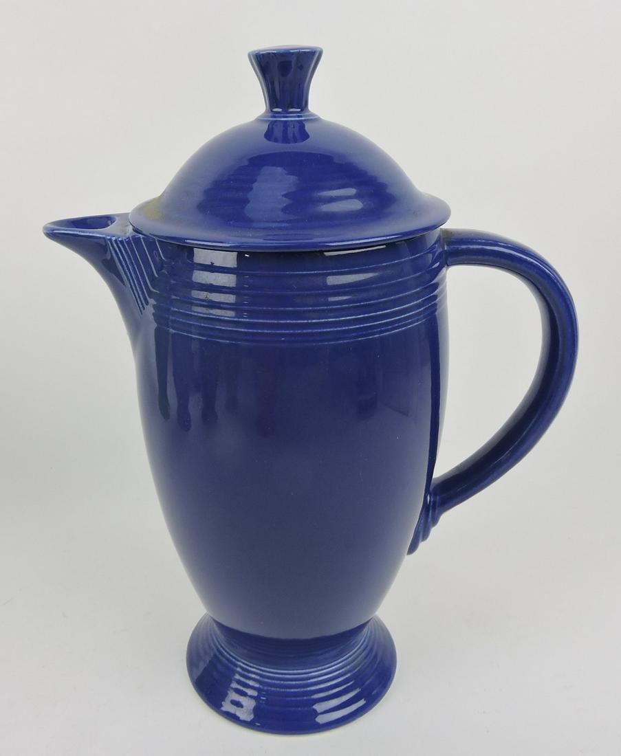 Fiesta coffee pot, cobalt (1 of 1)