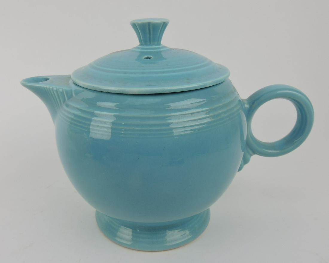 Fiesta large teapot, turquoise (1 of 1)