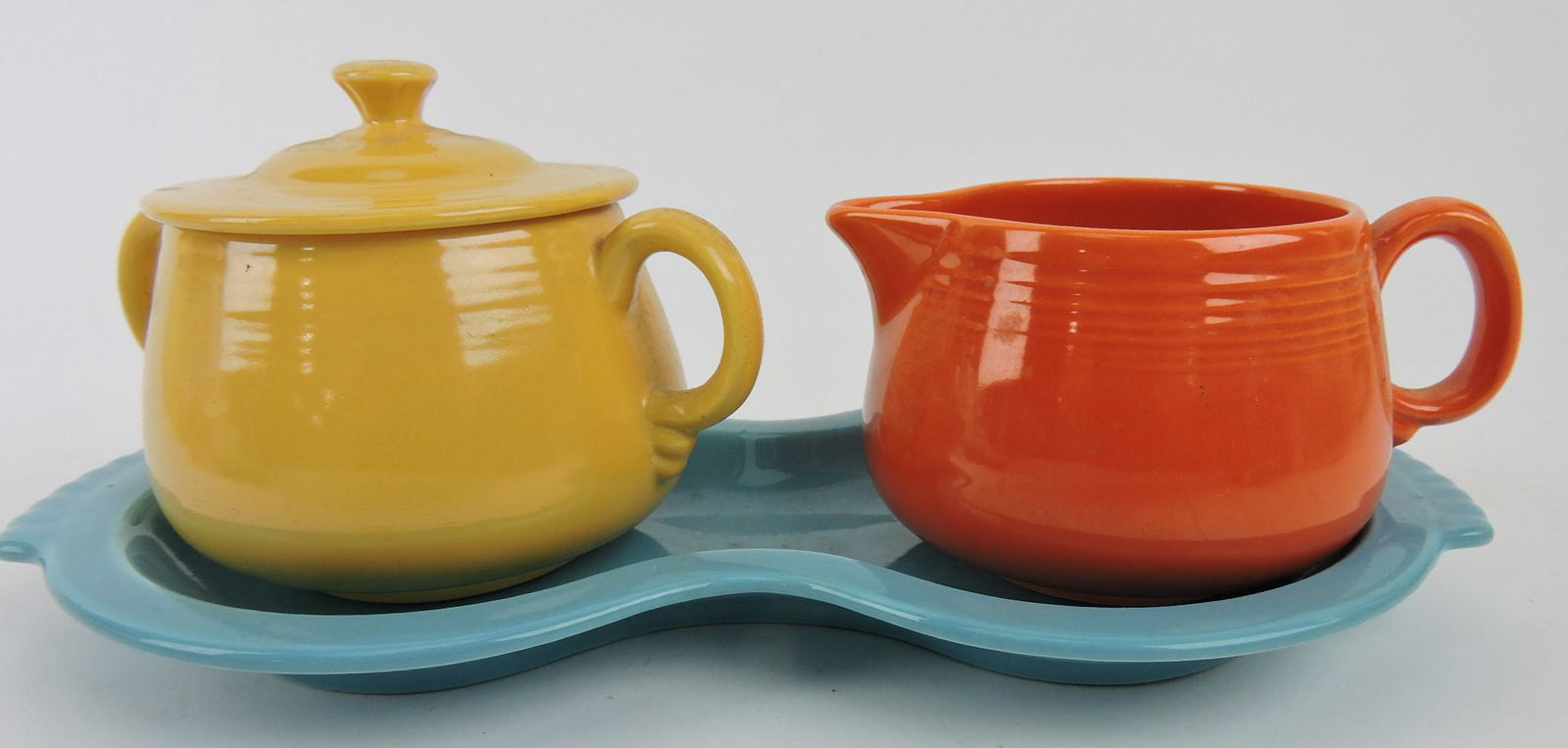 Fiesta promotional cream, sugar, tray set - (1 of 1)