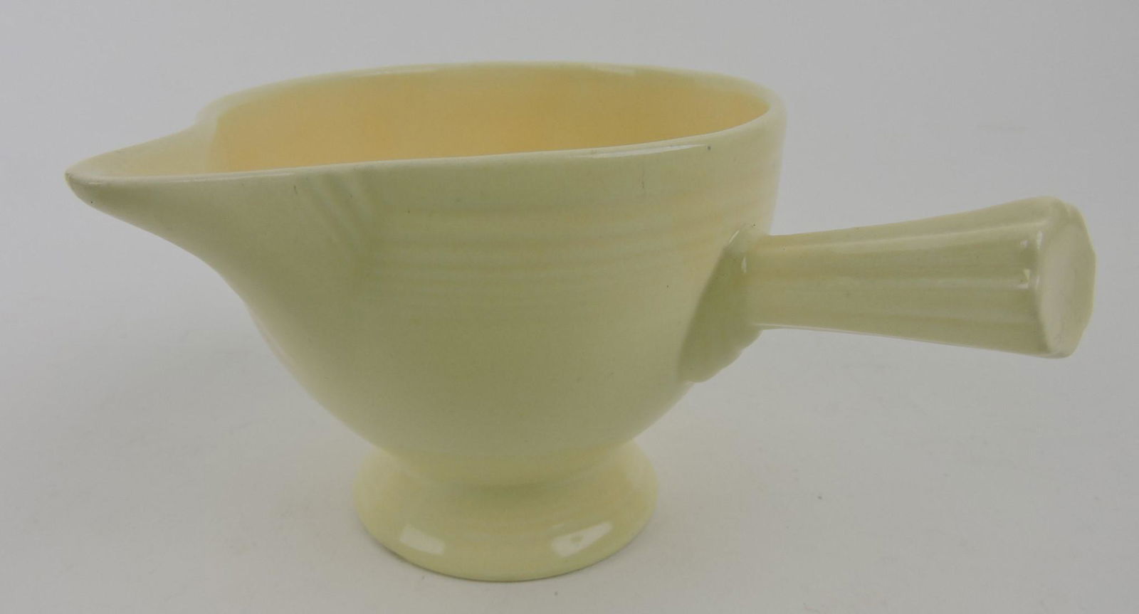 Fiesta stick handled creamer, ivory (1 of 1)