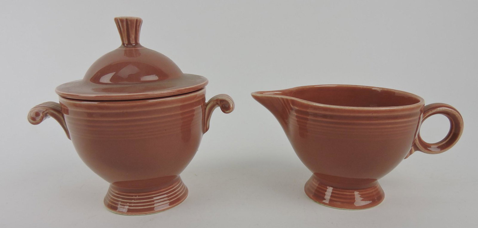 Fiesta cream & sugar, rose: .