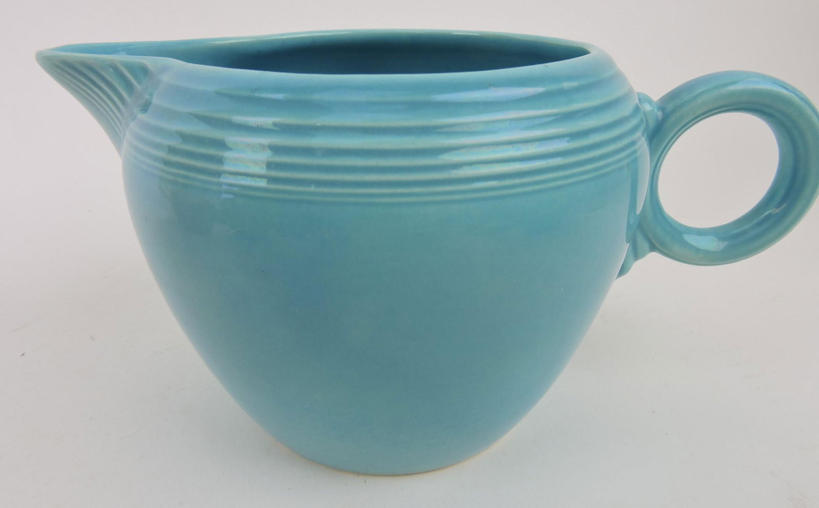 Fiesta two pint jug, turquoise (1 of 1)
