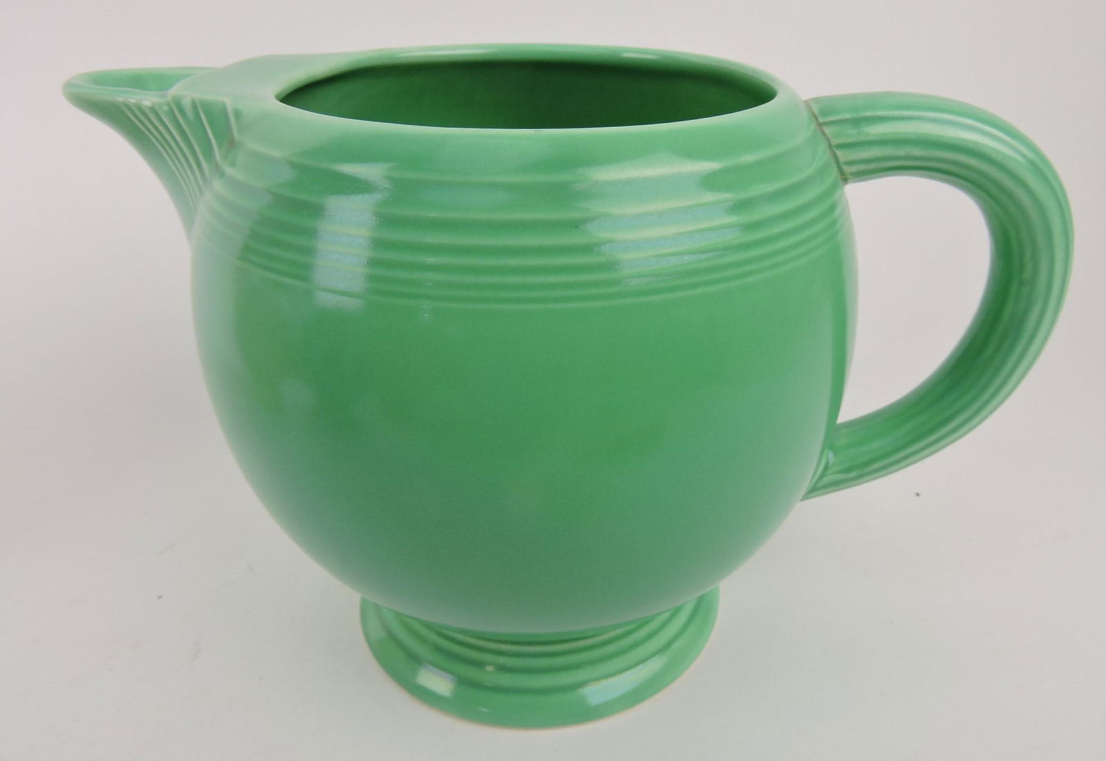 Fiesta ice lip pitcher, green (1 of 1)