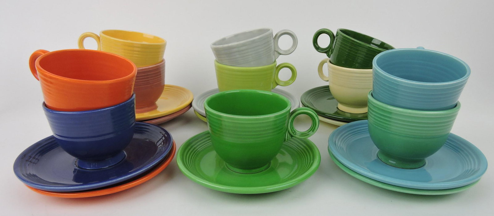 Fiesta cup & saucer group, all 11 colors: .
