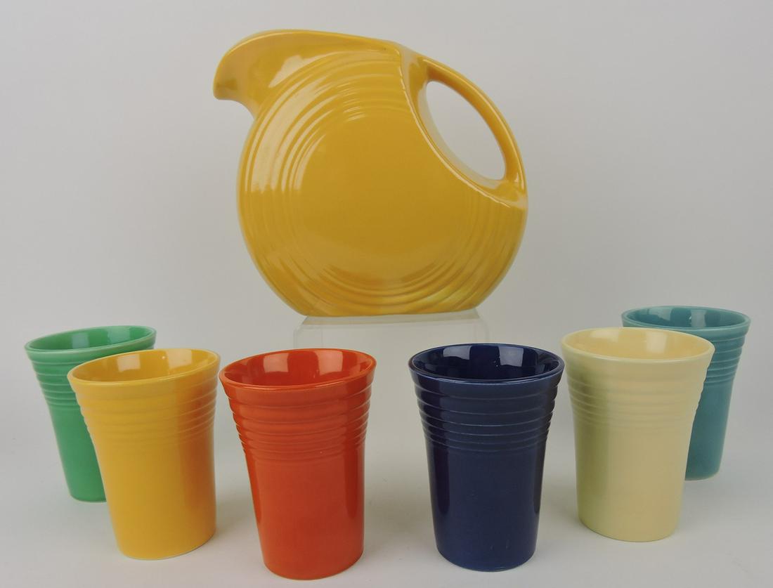 Fiesta 7 piece water set with yellow (1 of 1)