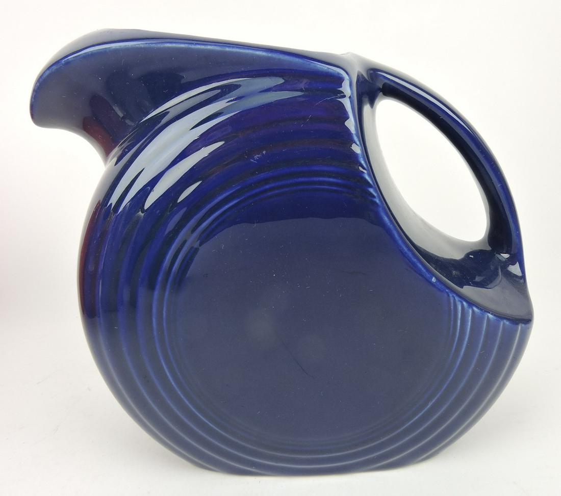 Fiesta disc water pitcher, cobalt (1 of 1)