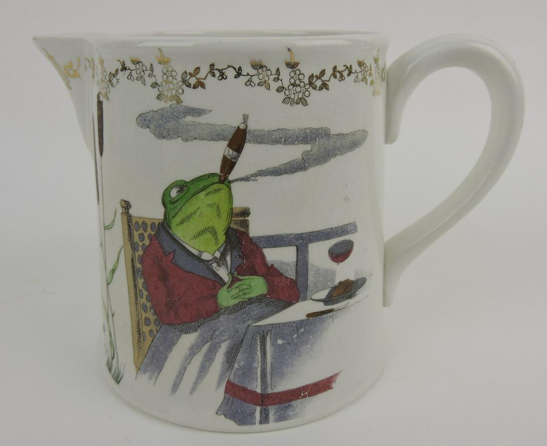 HLC frog smoking pipe cigar pitcher,