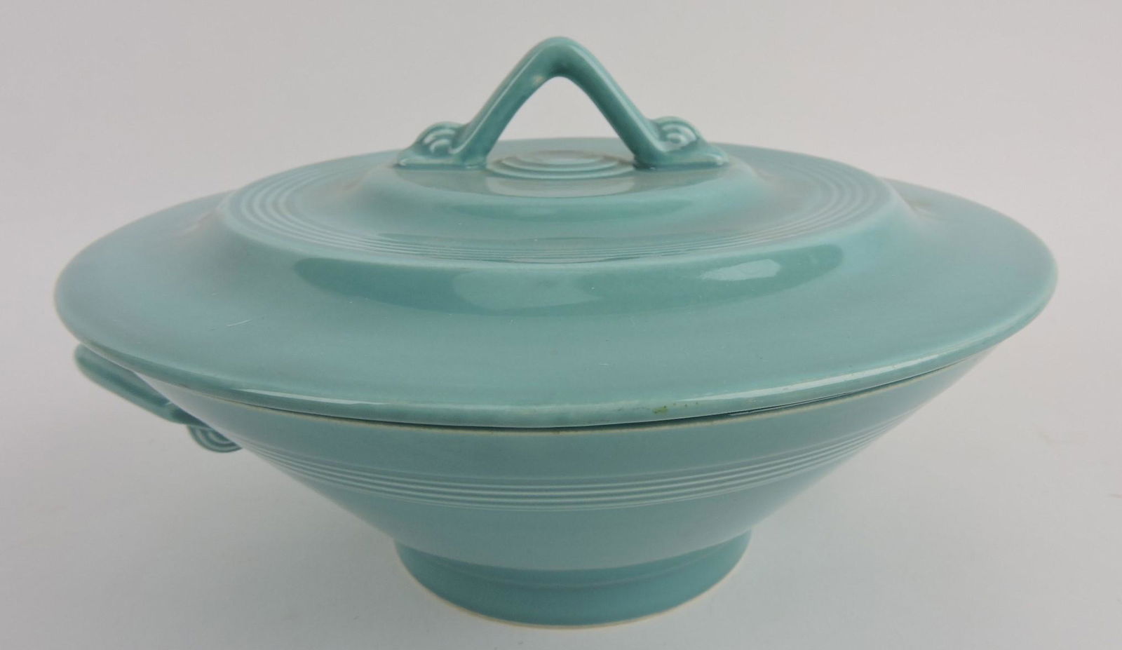 Fiesta Harlequin casserole, turquoise (1 of 1)