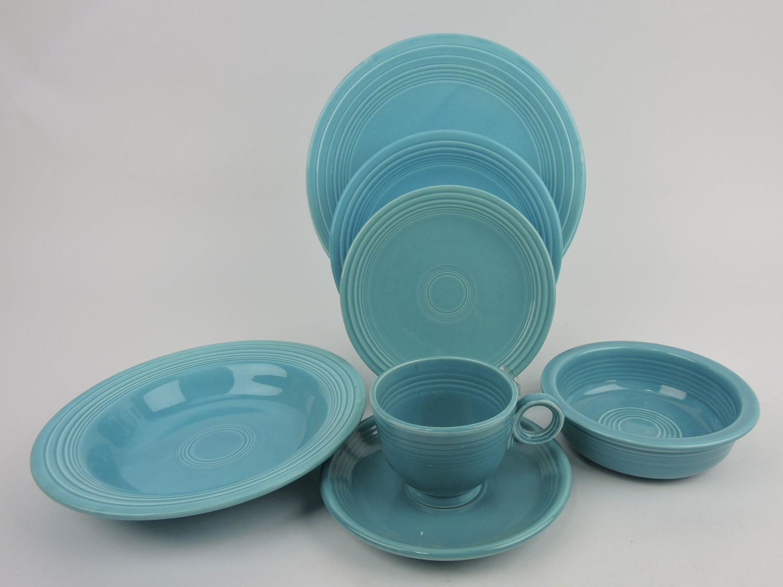 Fiesta 8 piece place setting, turquoise, (1 of 1)