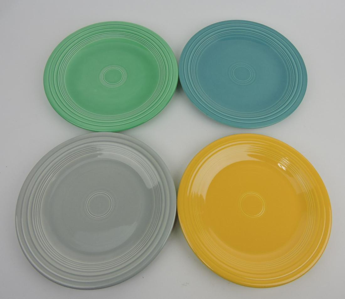Fiesta 10" plate group lot of 4, mixed (1 of 1)