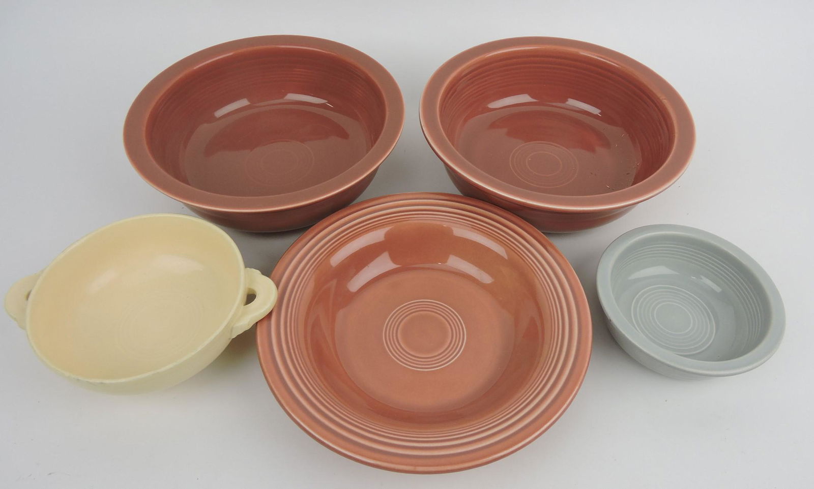 Fiesta bowl group, 2 - 8 1/2" nappy, deep (1 of 1)