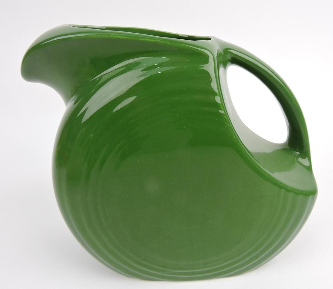 Fiesta disc water pitcher, dark green (1 of 1)