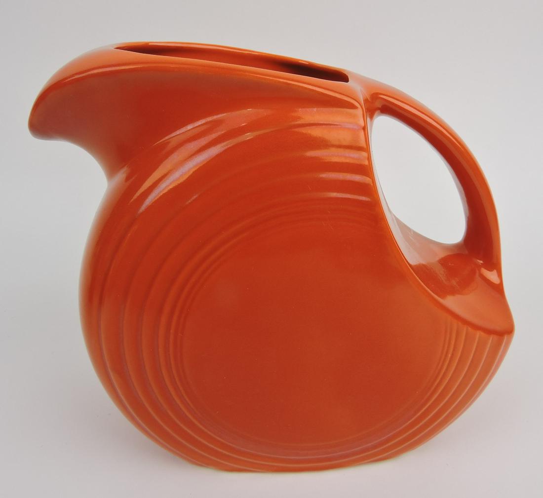 Fiesta disc water pitcher, red (1 of 1)