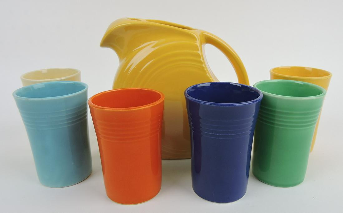Fiesta 7 piece juice set with yellow disc (1 of 1)