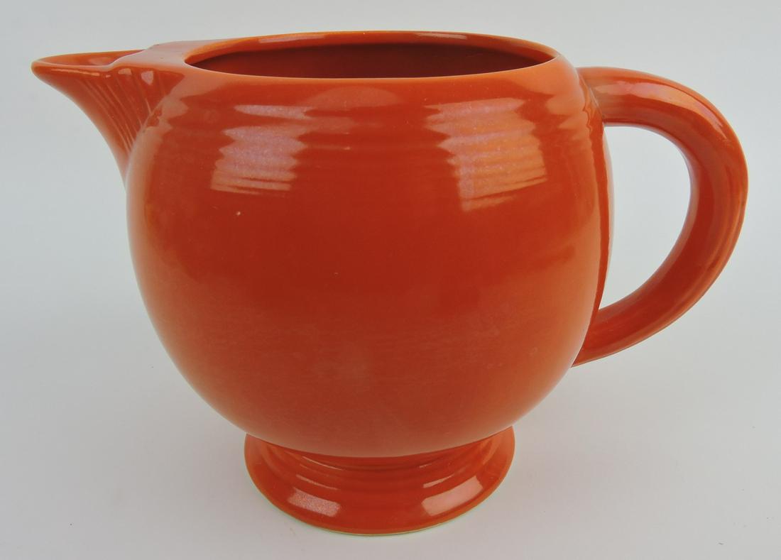 Fiesta ice lip pitcher, red (1 of 1)