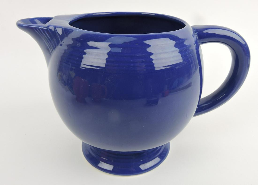 Fiesta ice lip pitcher, cobalt (1 of 1)
