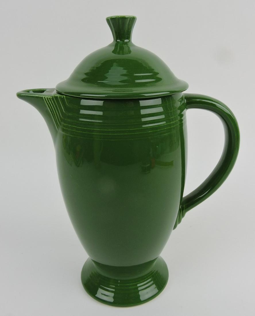Fiesta coffee pot, dark green (1 of 1)