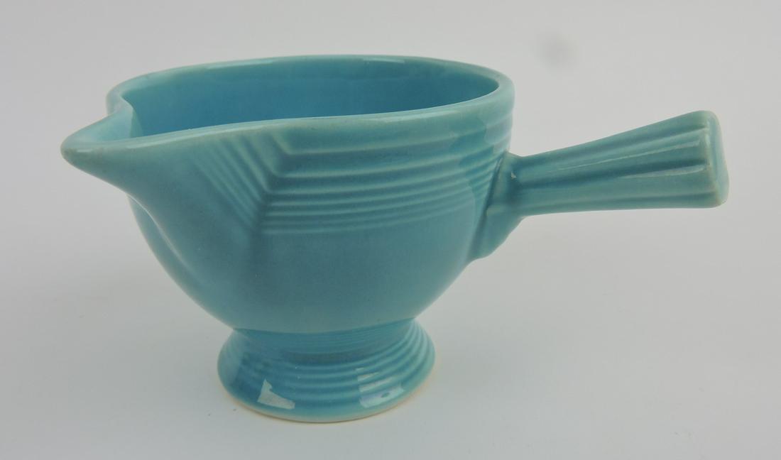 Fiesta stick handled creamer, turquoise (1 of 1)