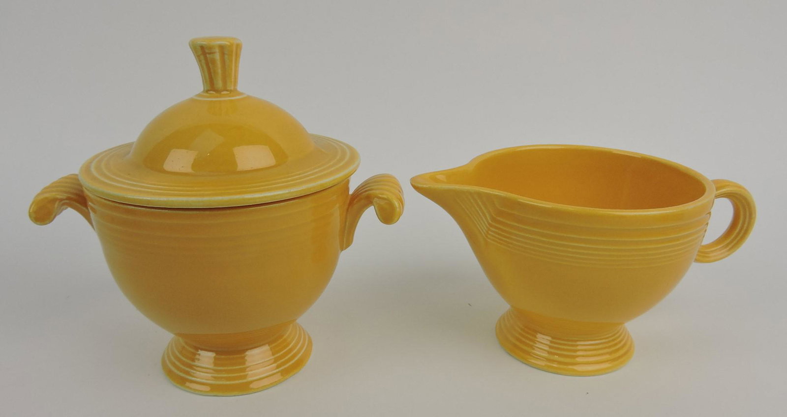 Fiesta cream & sugar, yellow: .