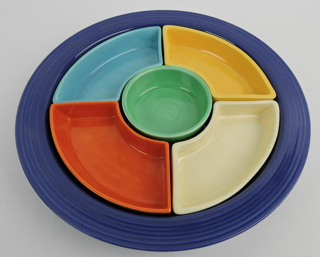 Fiesta relish tray, all 6 colors (1 of 1)