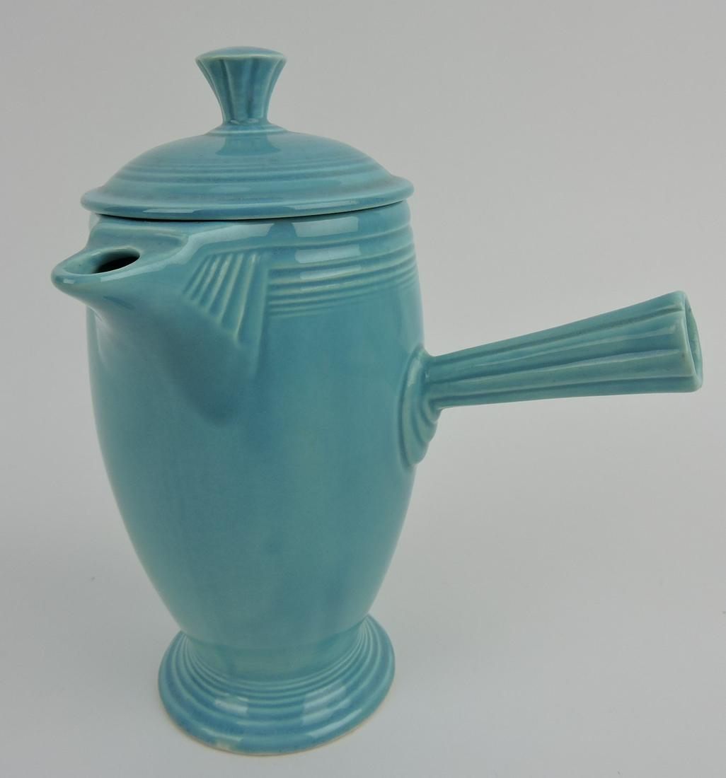 Fiesta demitasse coffee pot, turquoise (1 of 1)