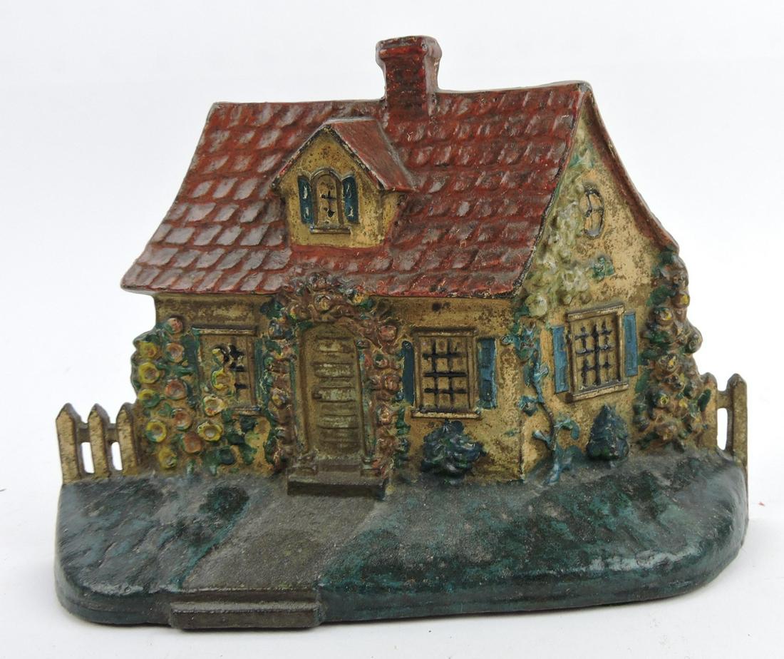 Cast iron cottage door stop, 5": .