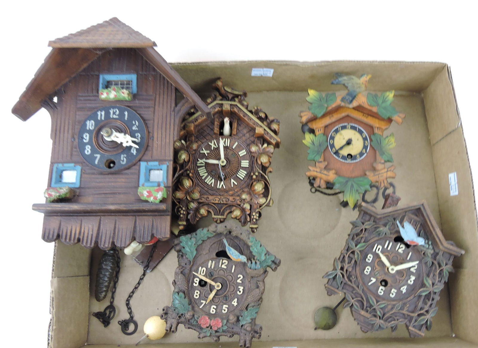 Lot of 5 Lux and Lux style wall clocks (1 of 1)