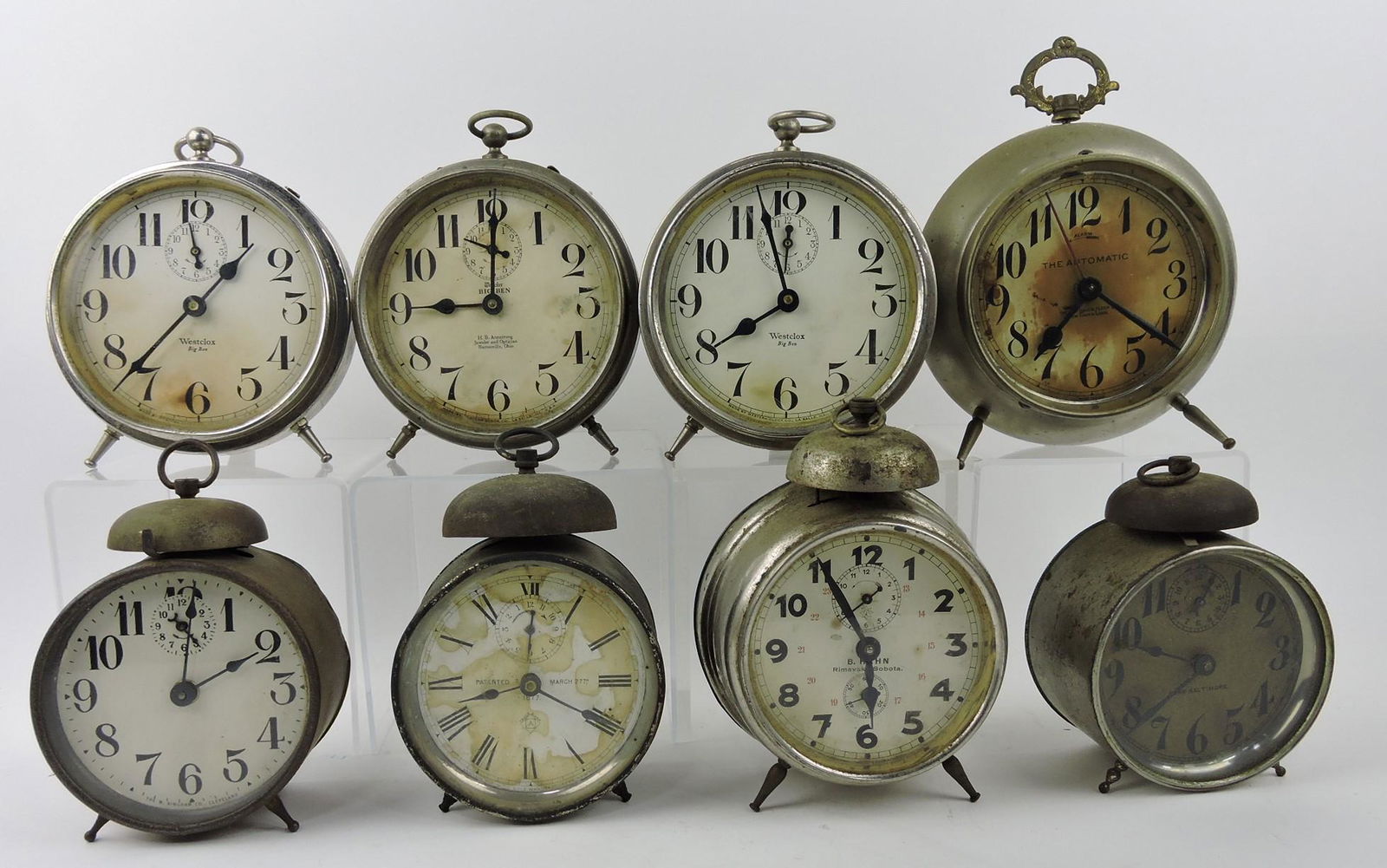 Lot of 8 alarm clocks - Westlake, Big Ben, (1 of 1)