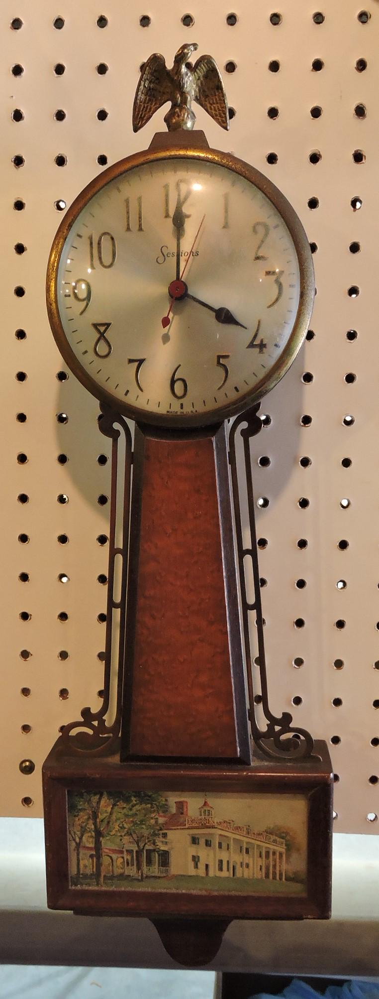 Sessions electric banjo clock, 21" (1 of 1)