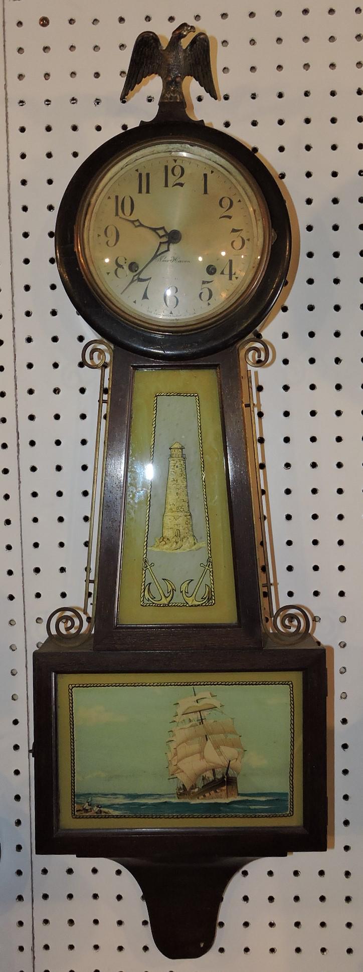 New Haven banjo clock, 34" (1 of 1)