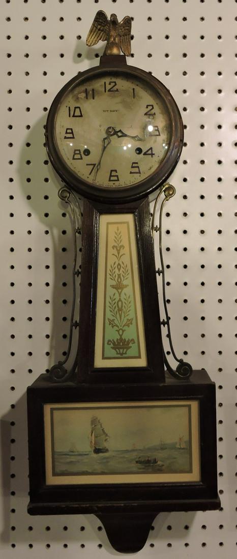 New Haven banjo clock, 30": .