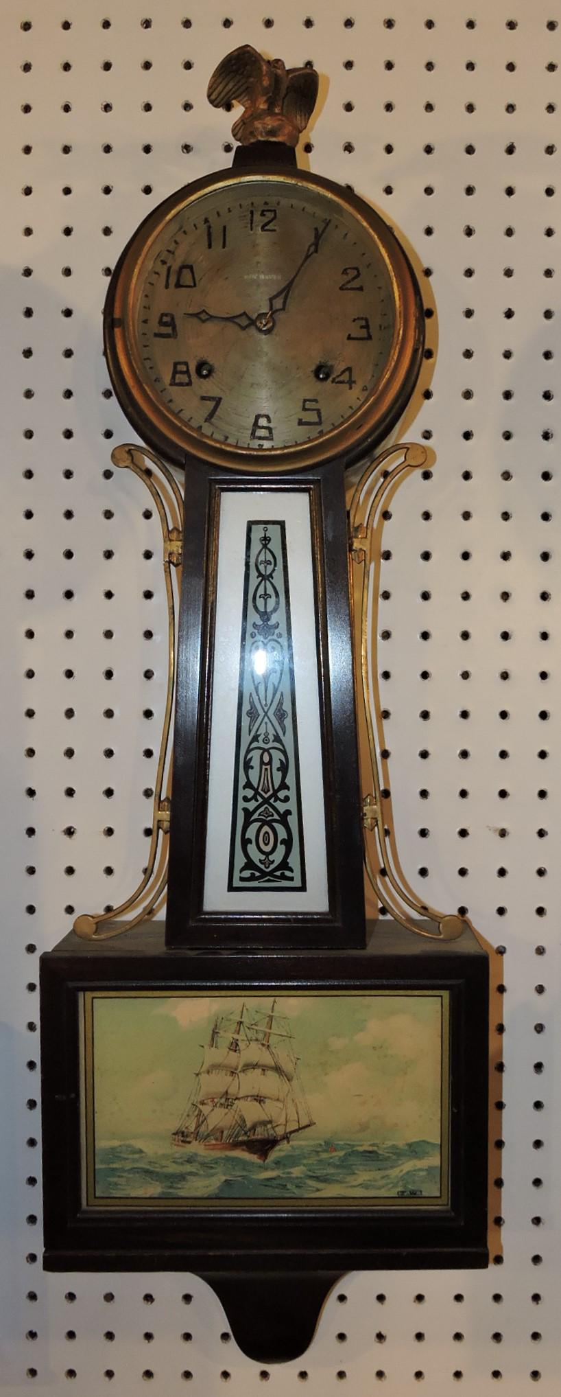 New Haven banjo clock, 32": .
