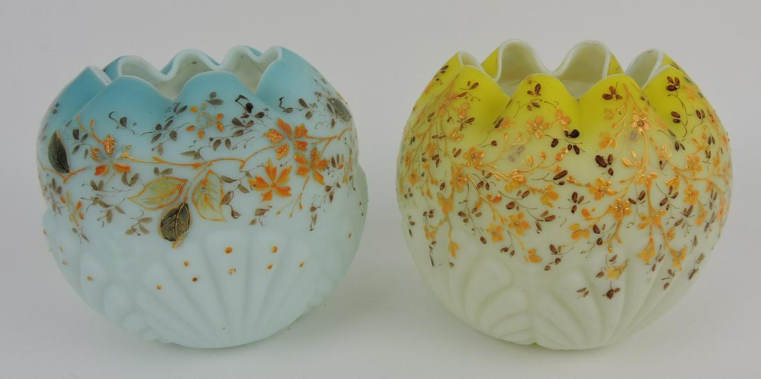 Mt. Washington lot of 2 floral enameled (1 of 1)