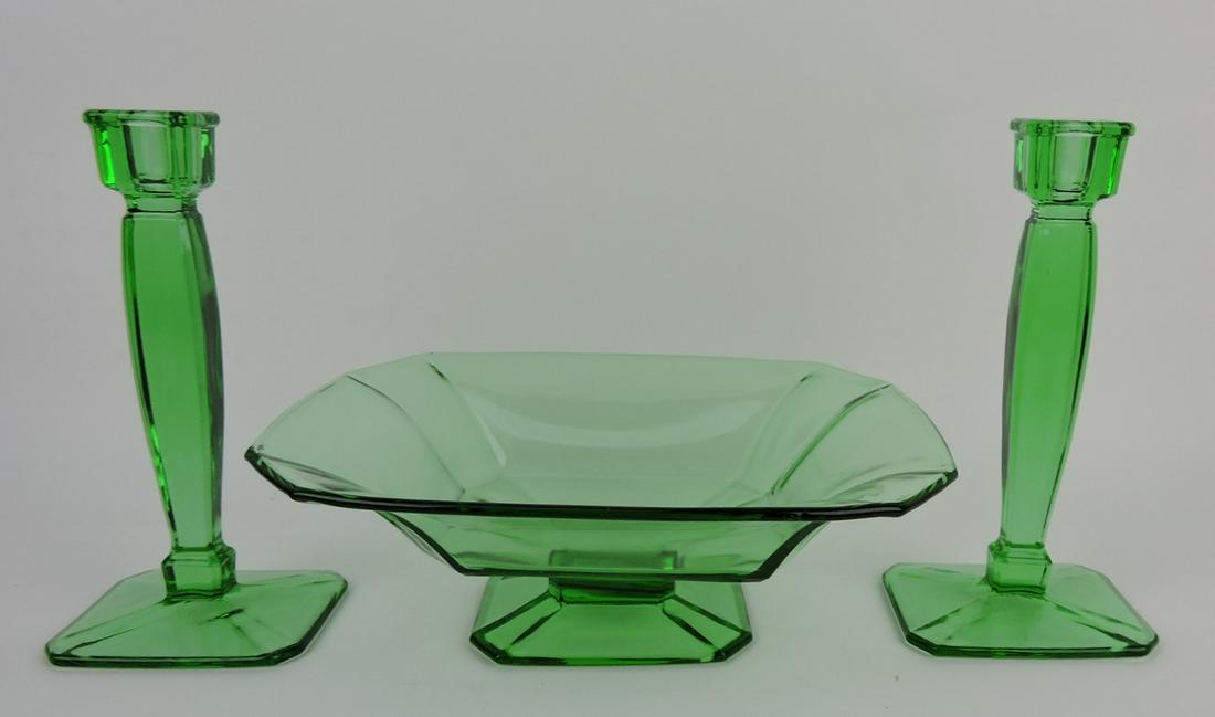Elegant emerald green compote and (1 of 1)