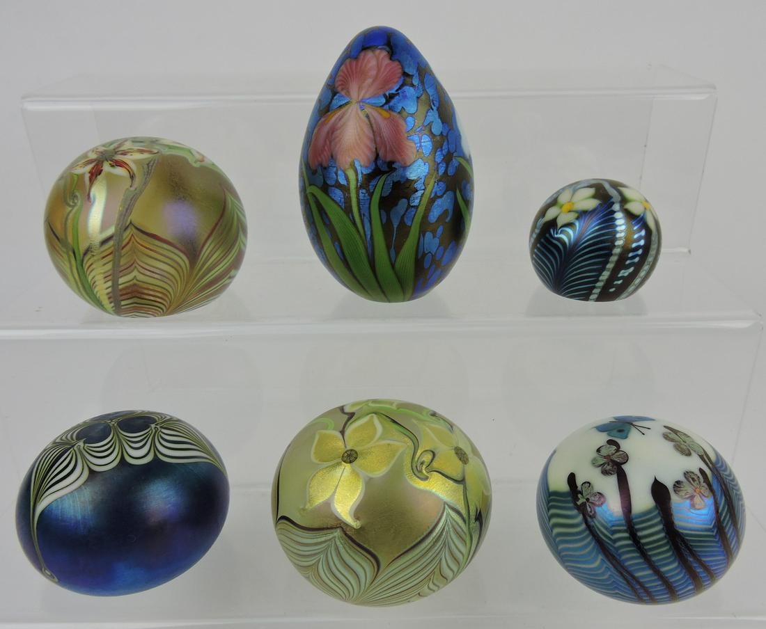 Orient & Flume art glass lot of 6 (1 of 2)