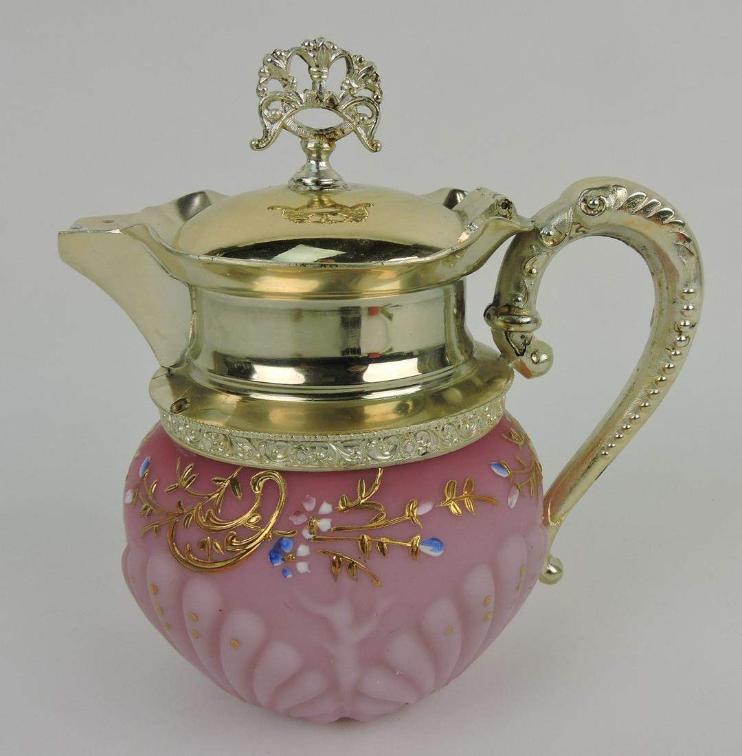 Mt. Washington pink floral enamel shell & (1 of 1)