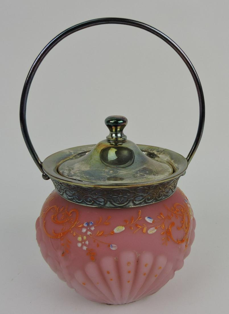 Mt. Washington pink floral enamel shell & (1 of 1)