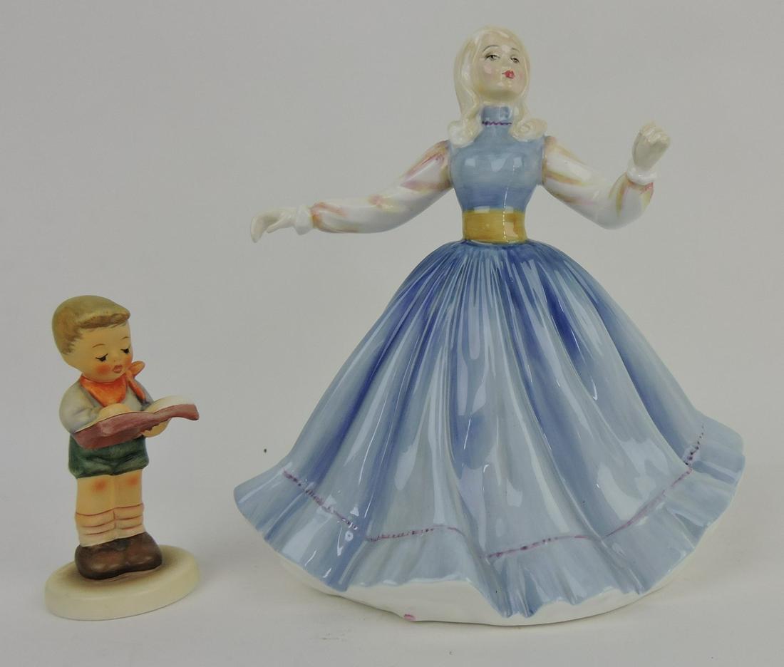 Royal Doulton Jennifer HN2392 and: Hummel Honor Student 200/7/8